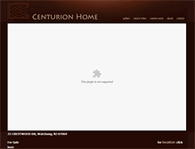 Tablet Screenshot of centurionhome.com